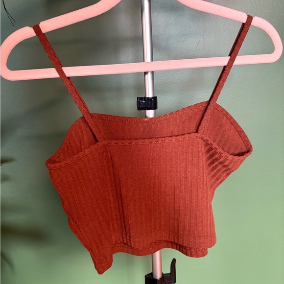 SHEIN Rust Ribbed Camisole Top - Picture 3 of 5
